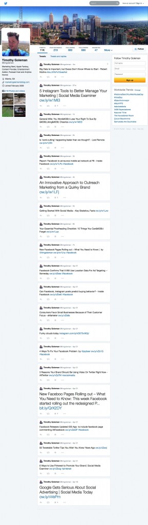 Timothy Goleman (timgoleman) on Twitter