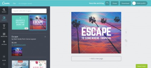 canva layouts cost
