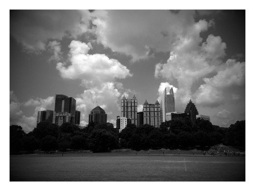 Google Photo creating of Atlanta Skyline taken from Piedmont Park